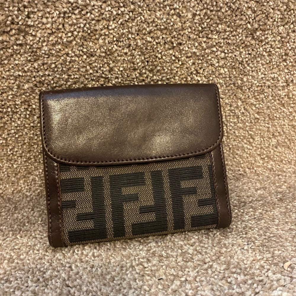 Fendi compact wallet with COA